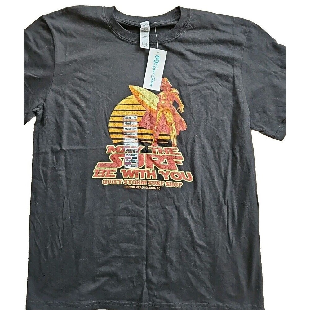 Vadersurf Coastal Classics May the Surf be With You Hilton Head, SC SzM T-Shirt
